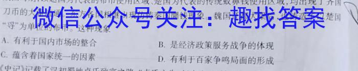 江西省新余市2023-2024学年度实验中学初三入学（考试）测试历史