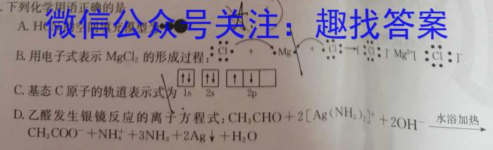 1炎德·英才大联考2024届高三年级8月入学联考化学