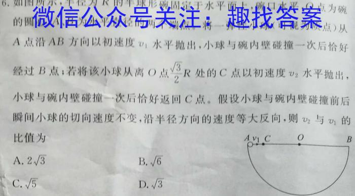 山东名校考试联盟2023年12月高一年级阶段性检测数学