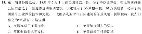 2024届广东省高三8月联考历史
