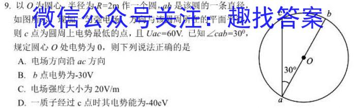 2024届福建省漳州市高中毕业班第四次教学质量检测数学h