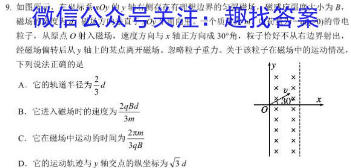 2024届湖南省高三8月联考.物理