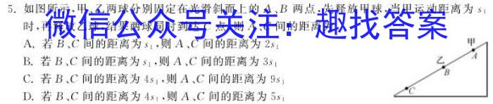 河南2024届高三年级8月入学联考（23-10C）物理试卷及参考答案数学