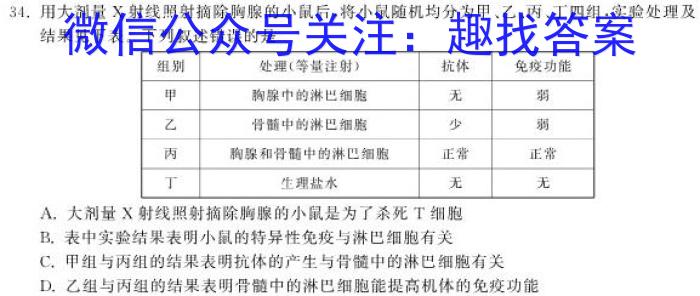 全国大联考2024届高三全国第一次联考 1LK-N生物