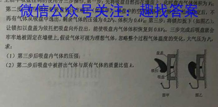 安徽省2024年九年级5月考试（无标题·试题卷）数学