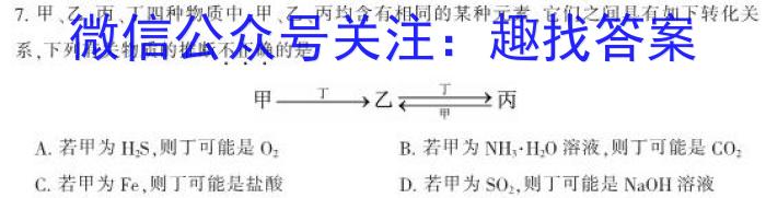 安徽省合肥市肥东县2022-2023学年第二学期七年级阶段性学情调研化学