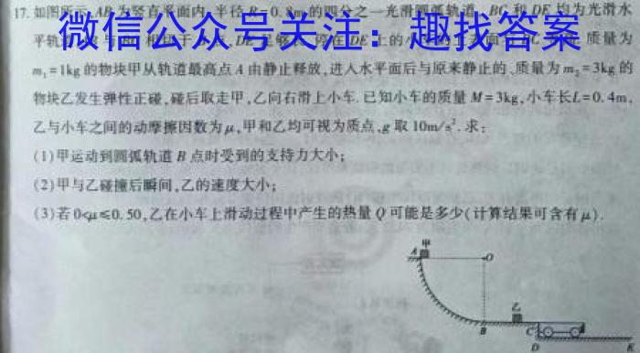 安徽省2024年九年级学业水平测试模拟（二）数学