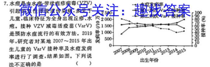 浙江省名校协作体2023-2024学年高三上学期开学适应性考试生物