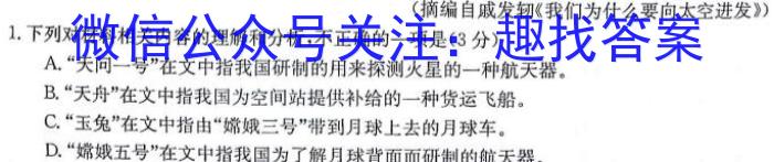 2024届贵州省高三年级入学考试（24-11C）语文