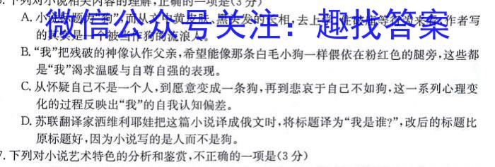 2024届贵州省六校联盟高考实用性联考(一)语文