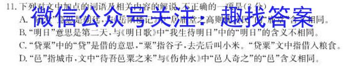 安徽省宣城市2024-2023学年度七年级第二学期期末教学质量监测语文