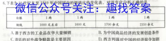 江西省赣州市2024-2023学年七年级第二学期期末考试卷历史