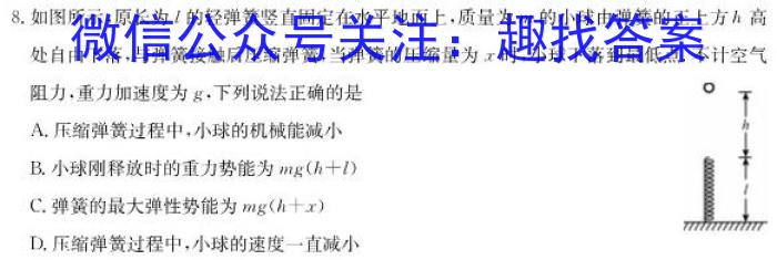 2024年秋季鄂东南省级示范高中教育教学改革联盟学校起点考试（高二年级）数学