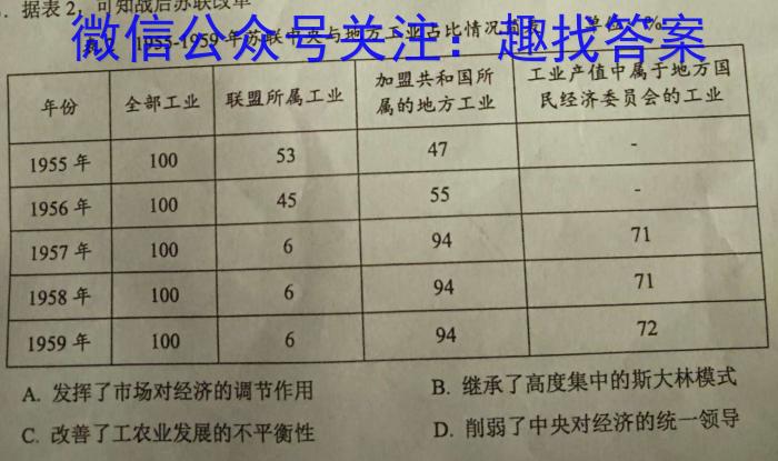 河南2024届高三年级8月入学联考（23-10C）物理试卷及参考答案历史
