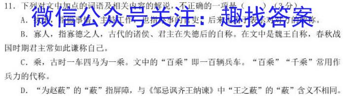 2023年湖南省长沙市长郡中学高二上学期暑假作业检测语文