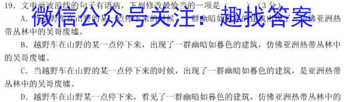 2024届贵州省高三年级入学考试（24-11C）语文