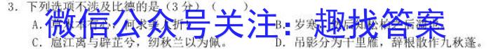 百校大联考 全国百所名校2024届高三大联考调研试卷(一)语文