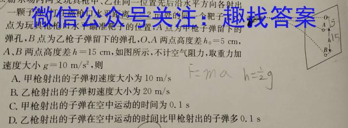 炎德英才大联考 长沙市一中2024届高三月考试卷(一)f物理