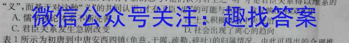 2024届湖南省长沙市长郡中学高三暑假作业检测历史