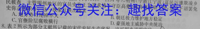 2024届四川省巴中零诊历史