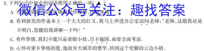 ［陕西大联考］陕西省2024届高三年级9月联考语文