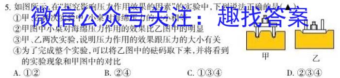 安徽省2024年九年级万友名校大联考试卷一数学