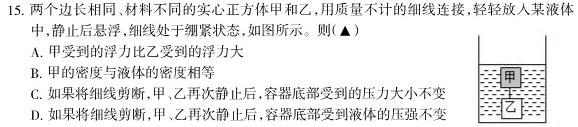 2023-2024上学期衡水金卷先享题月考卷高三六调(新教材)数学.考卷答案