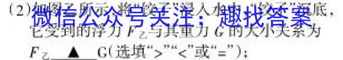 安徽省2023-2024学年第二学期蚌埠八年级G5教研联盟3月份调研考试数学