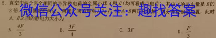 陕西省2023~2024学年度高一第二学期期末教学检测数学