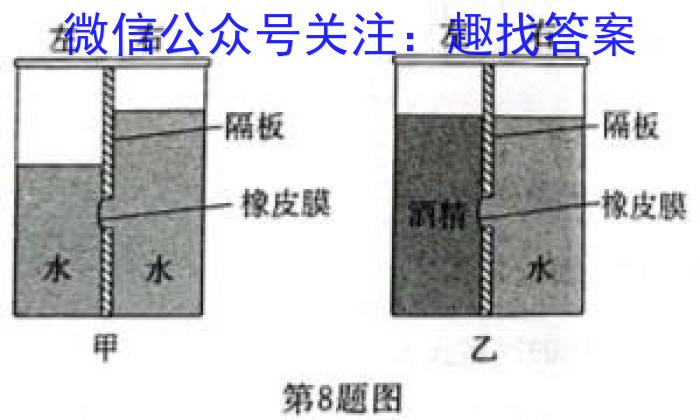 安徽省2023-2024学年八年级第二学期蚌埠G5教研联盟期中调研考试数学