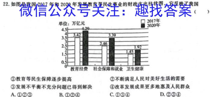 湖北省高中名校联盟2023-2024学年高三上学期第一次联合测评历史