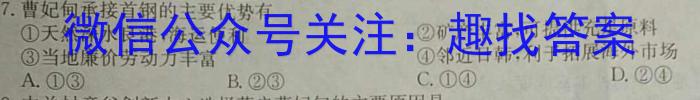 安徽省皖豫名校联盟体2024届高三第一次联考政治~
