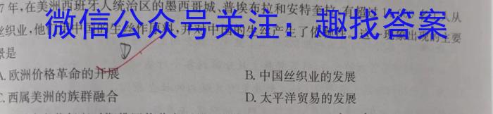 山西省忻州市2024-2023学年八年级第二学期期末教学质量监测（23-CZ261b）历史