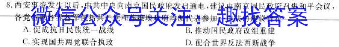 山西省临汾市襄汾县2022-2023学年度第二学期素养形成期末调研测试（D套）历史