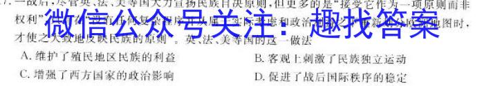 东北育才学校科学高中部2023-2024学年度高三高考适应性测试(一)历史