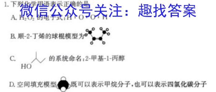 河南省2024届高三名校联考入学摸底考试(24-10C)化学