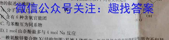 b2024届湖北省高三8月联考(24-03C)化学
