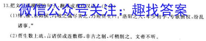 湖北省2023年十堰市实验中学新生入学测试适应性模拟试题（二）语文