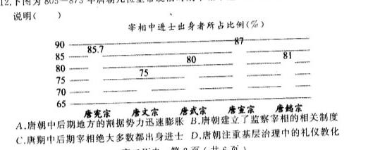 2024届四川省巴中零诊政治y