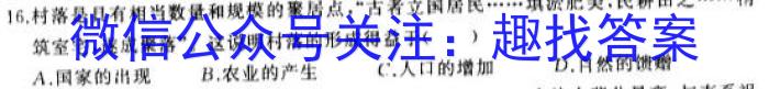 2024届湖北省高三8月联考(24-03C)历史