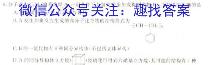 全国大联考2024届高三全国第一次联考 1LK-N化学