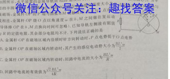 益卷 2024年陕西省初中学业水平考试·押题卷数学