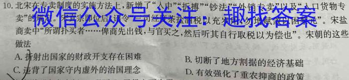 河南2024届高三年级8月入学联考（23-10C）化学试卷及参考答案&政治