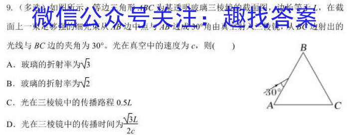 2023-2024河南省高三一轮复习阶段性检测(四)(24-97C)数学.