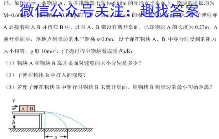 安徽省2024年初中学业水平考试冲刺(二)2数学