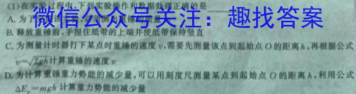 文博志鸿 2024年河南省普通高中招生考试模拟试卷(压轴二)数学