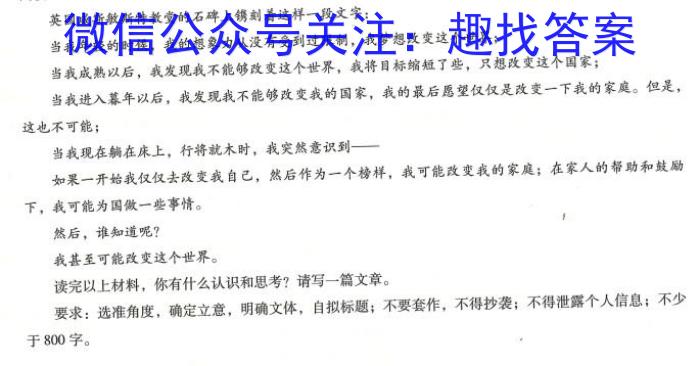 江西省2024届九年级阶段评估（一）【1LR】政治1