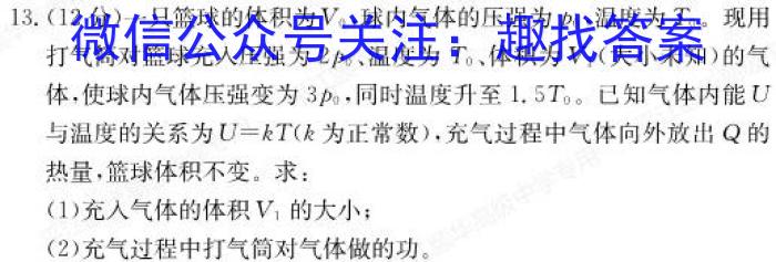 安徽省2023-2024第二学期九年级教学质量检测（三）数学