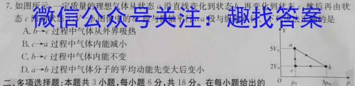 C20教育联盟2024年九年级第一次学业水平检测数学