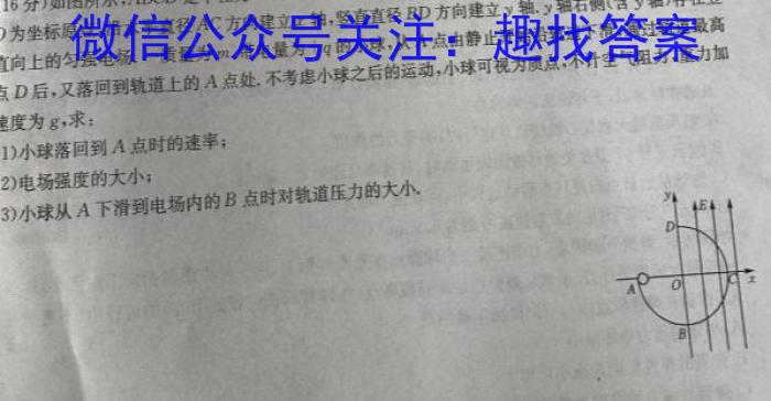 广西2024年春季学期高二校联体第二次联考数学